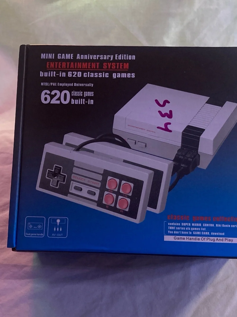 Brand New! Classic Mini Game Console -Gray Retro Edition with 620 Built-in Games